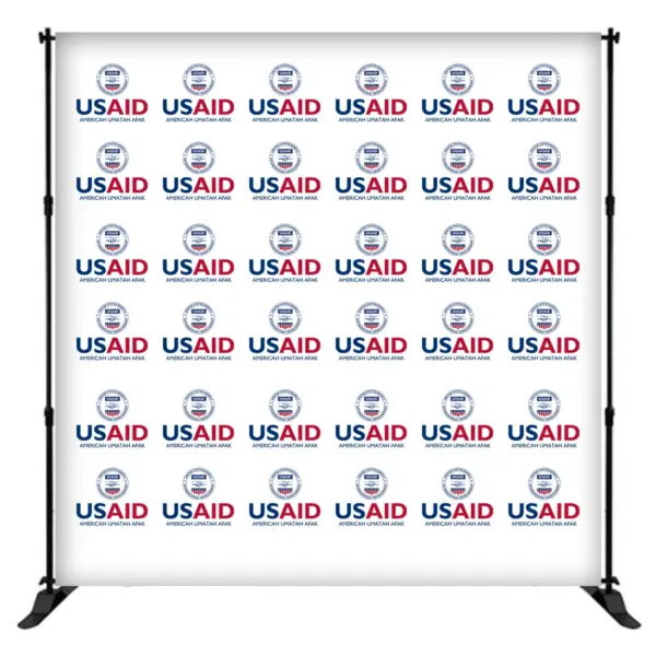 USAID Afar 8 ft. Slider Banner Stand - 8'h Fabric Graphic Package