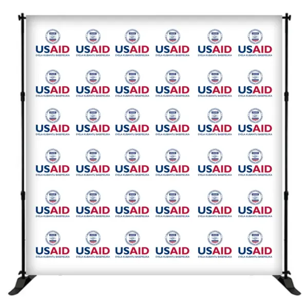 USAID Zulu 8 ft. Slider Banner Stand - 8'h Fabric Graphic Package