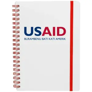 USAID Joola - White Spiral Notebook w/ Colored Accents