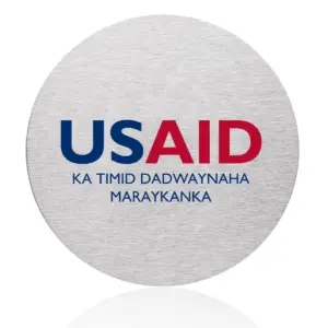 USAID Somali - Osaka Stainless Steel Round Coasters