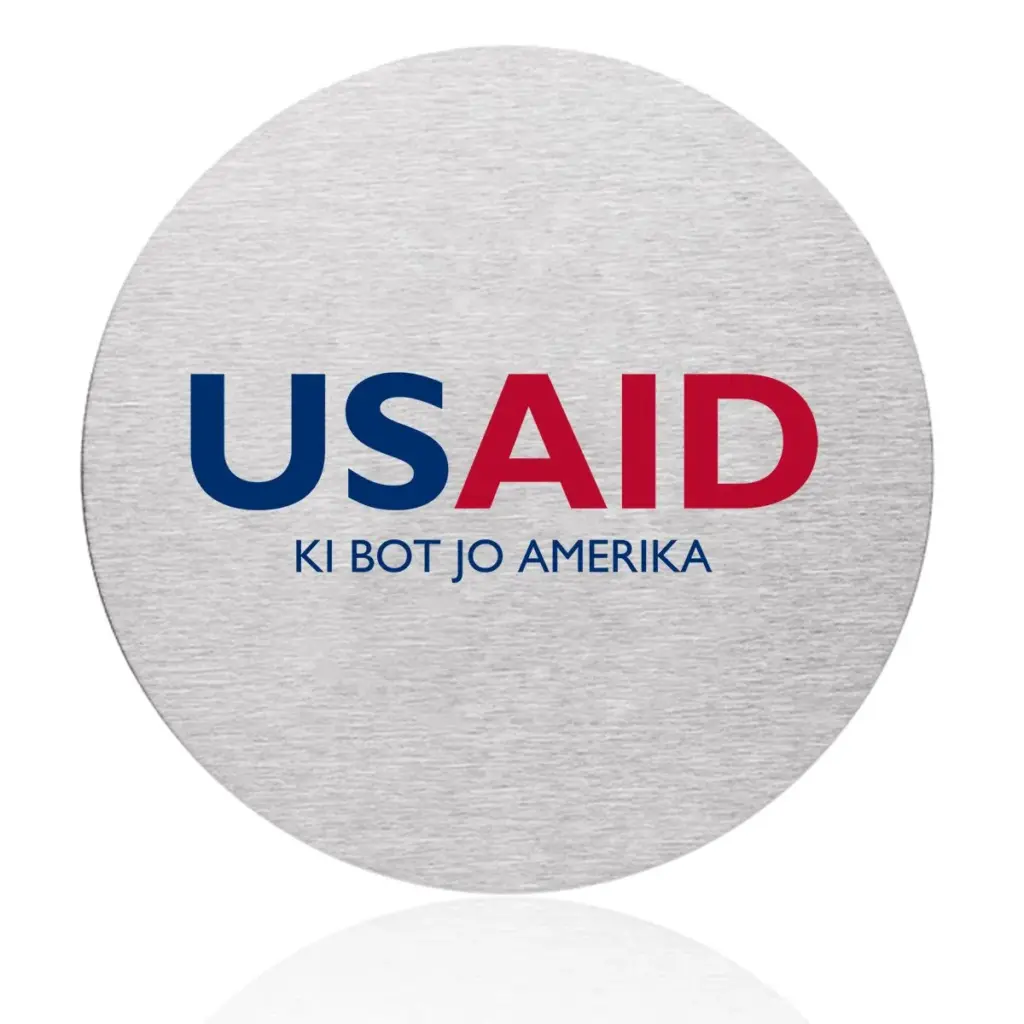 USAID Acholi - Osaka Stainless Steel Round Coasters