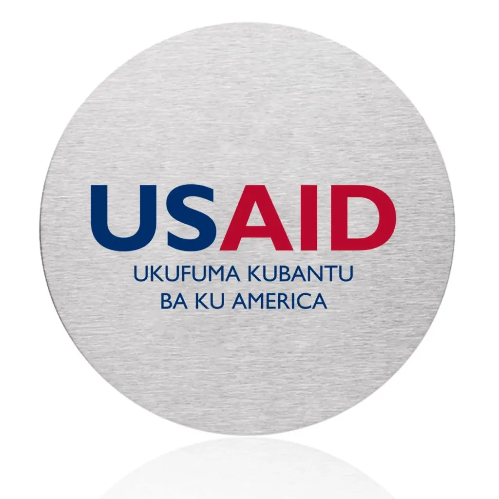 USAID Bemba - Osaka Stainless Steel Round Coasters