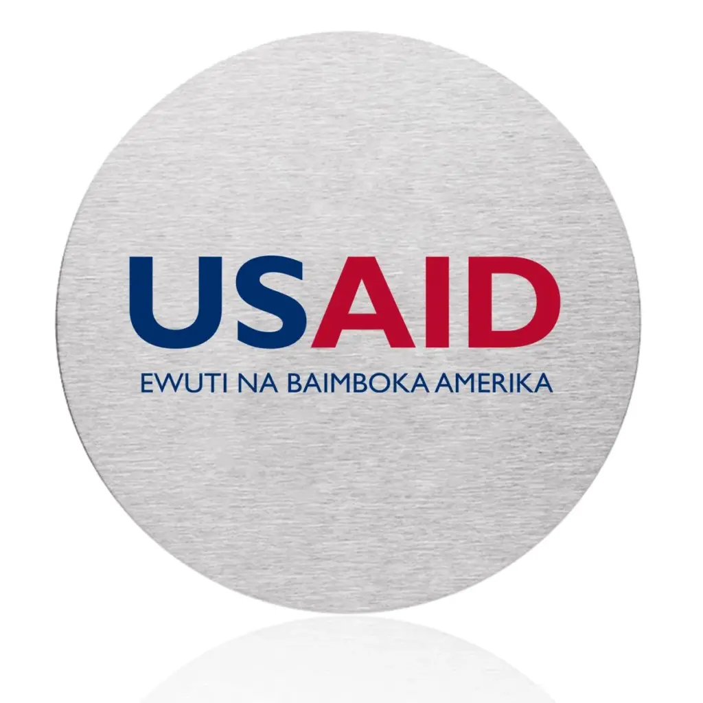 USAID Lingala - Osaka Stainless Steel Round Coasters