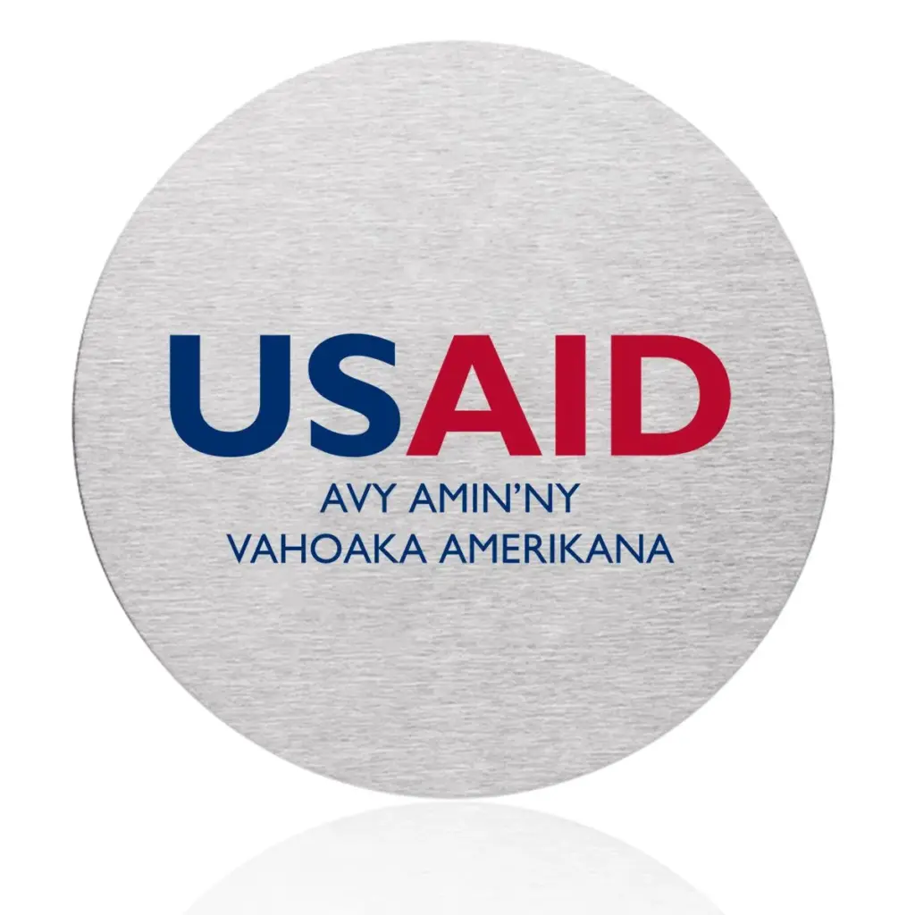 USAID Malagasy - Osaka Stainless Steel Round Coasters