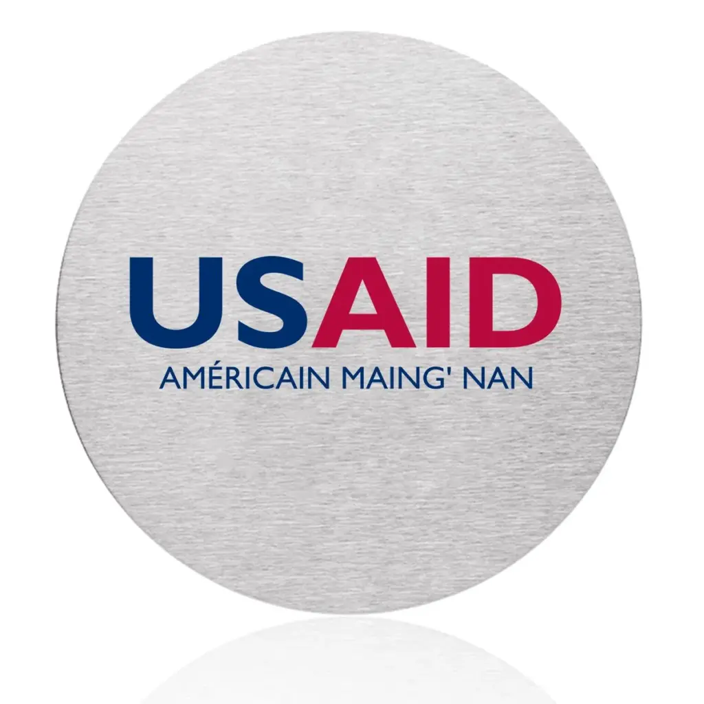 USAID Senufo - Osaka Stainless Steel Round Coasters