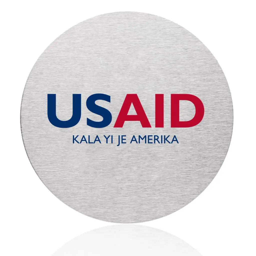 USAID Shilluk - Osaka Stainless Steel Round Coasters