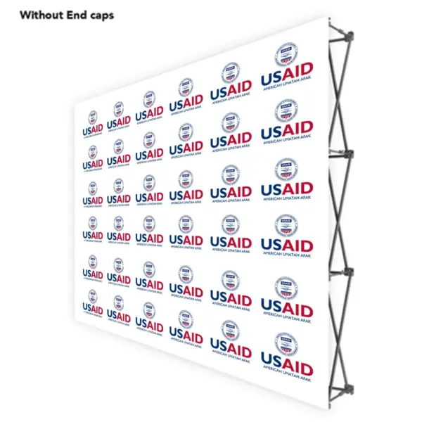 USAID Afar ONE CHOICE 8 Ft. Fabric Pop Up Display - 89"H Straight Graphic Package