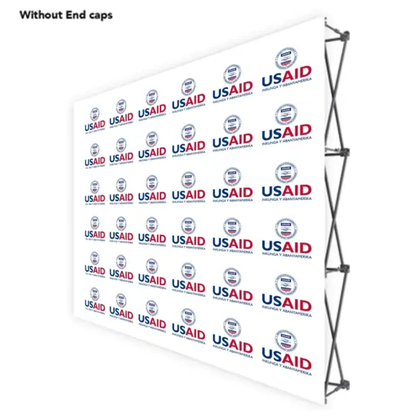USAID Kinywarwanda ONE CHOICE 8 Ft. Fabric Pop Up Display - 89"H Straight Graphic Package