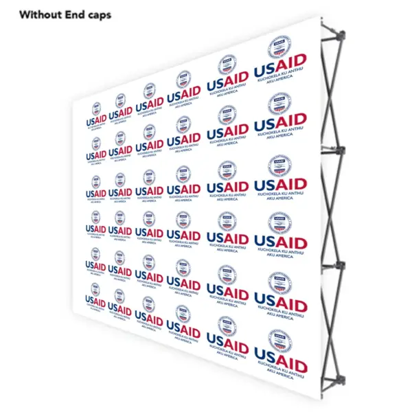 USAID Nyanja ONE CHOICE 8 Ft. Fabric Pop Up Display - 89"H Straight Graphic Package