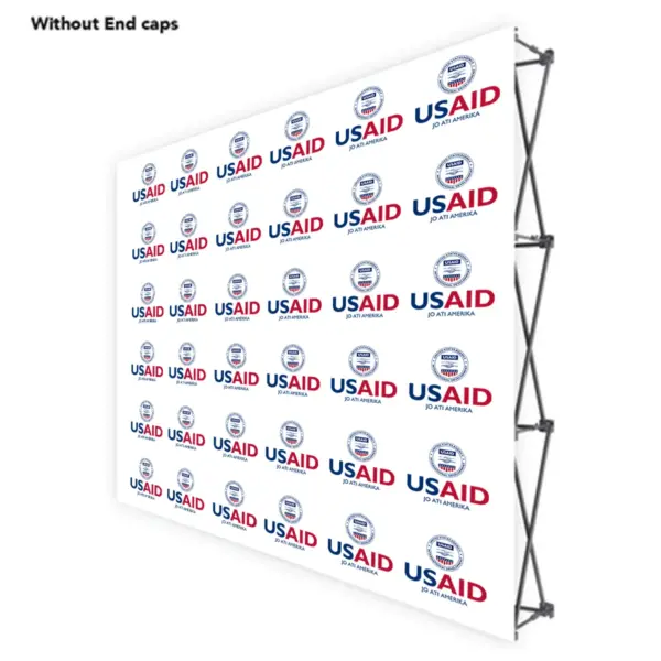 USAID Otuho ONE CHOICE 8 Ft. Fabric Pop Up Display - 89"H Straight Graphic Package