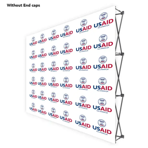 USAID Wala ONE CHOICE 8 Ft. Fabric Pop Up Display - 89"H Straight Graphic Package