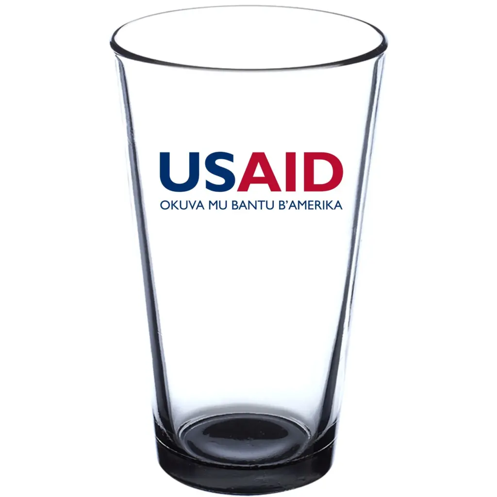 USAID Lusoga - 16 oz. Imported Pint Glasses