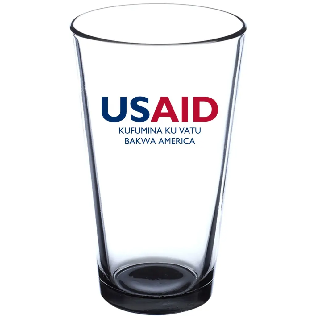 USAID Luvale - 16 oz. Imported Pint Glasses