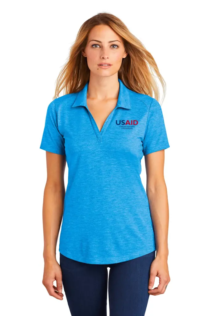 USAID Xhosa Sport-Tek Ladies PosiCharge Tri-Blend Wicking Polo