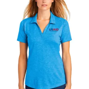 USAID Mampruli Sport-Tek Ladies PosiCharge Tri-Blend Wicking Polo