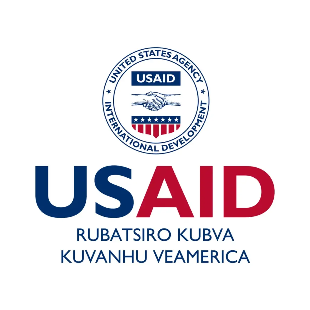 USAID Chishona Decal on White Vinyl Material. Full Color