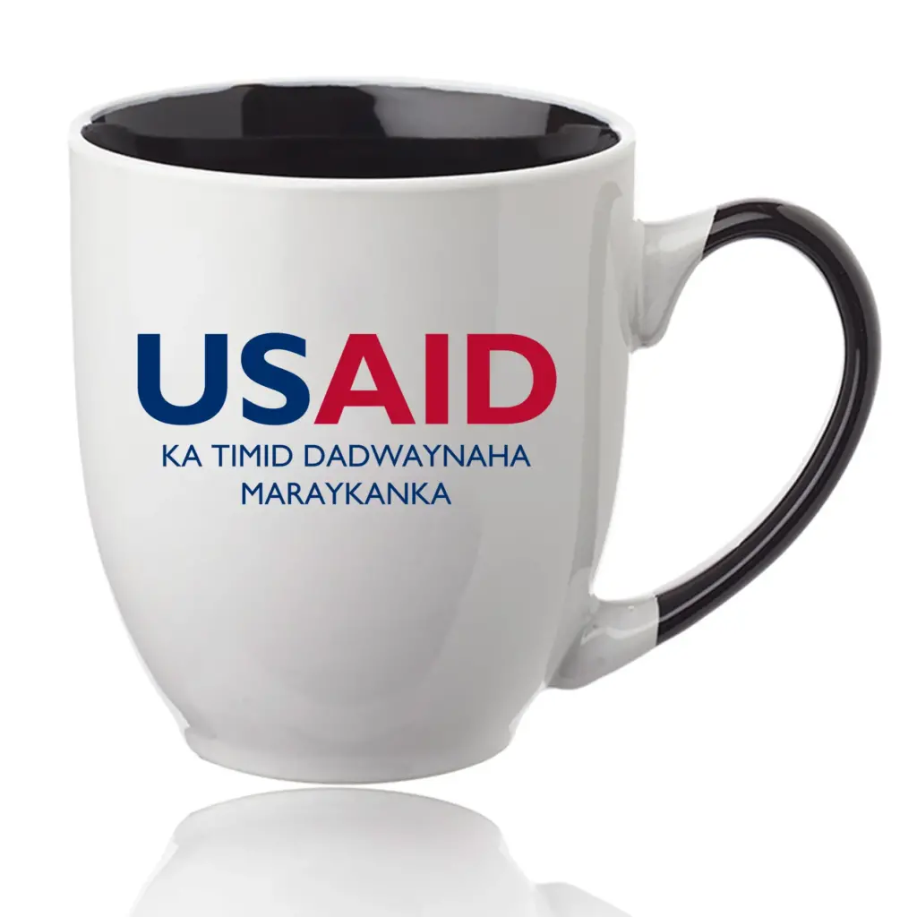 USAID Somali - 16 Oz. Miami Two-Tone Bistro Mugs