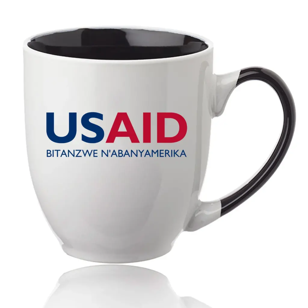 USAID Kirundi - 16 Oz. Miami Two-Tone Bistro Mugs