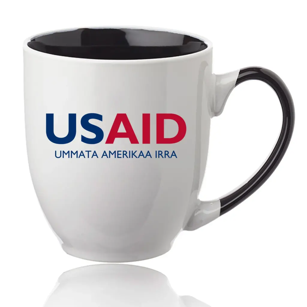 USAID Oromiffa - 16 Oz. Miami Two-Tone Bistro Mugs
