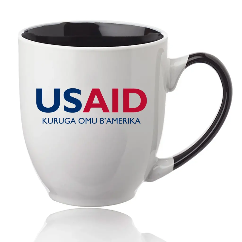 USAID Runyankole - 16 Oz. Miami Two-Tone Bistro Mugs
