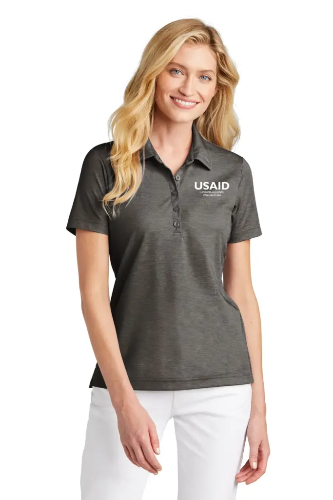 USAID Xhosa TravisMathew Ladies Oceanside Heather Polo