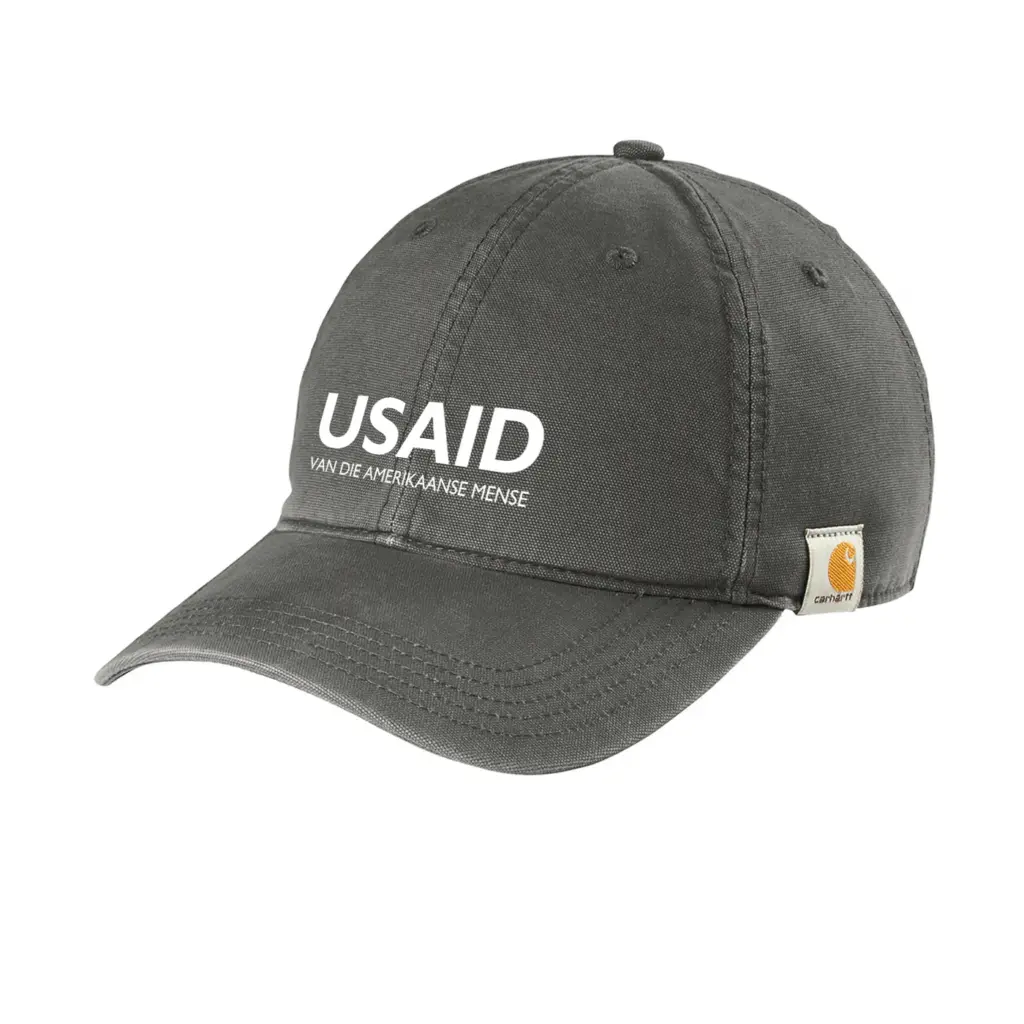 USAID Afrikaans - Embroidered Carhartt Cotton Canvas Cap (Min 12 pcs)