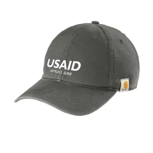 USAID Amharic - Embroidered Carhartt Cotton Canvas Cap (Min 12 pcs)