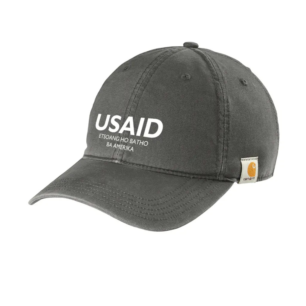 USAID Sesotho - Embroidered Carhartt Cotton Canvas Cap (Min 12 pcs)