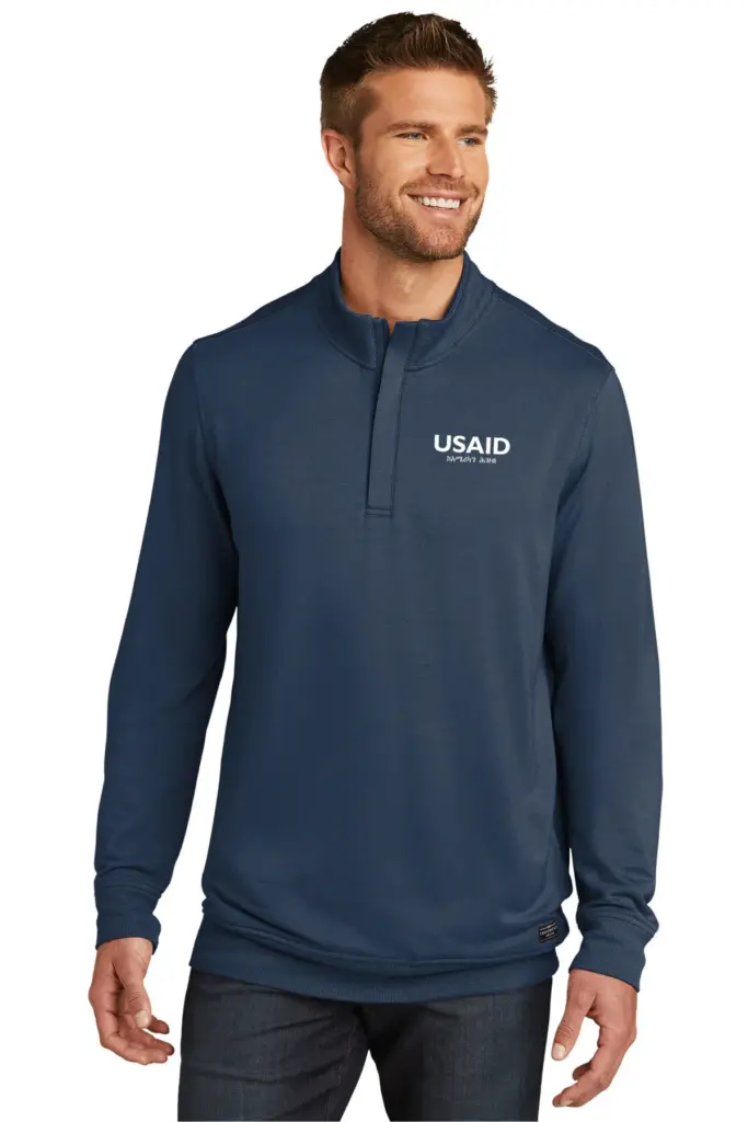USAID Amharic - New TravisMathew Newport 1/4 Zip Fleece Pullover