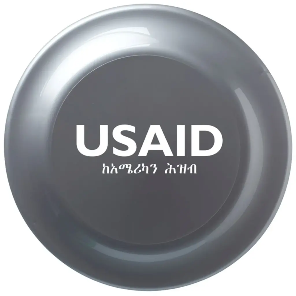USAID Amharic - 9.25 In. Solid Color Flying Discs
