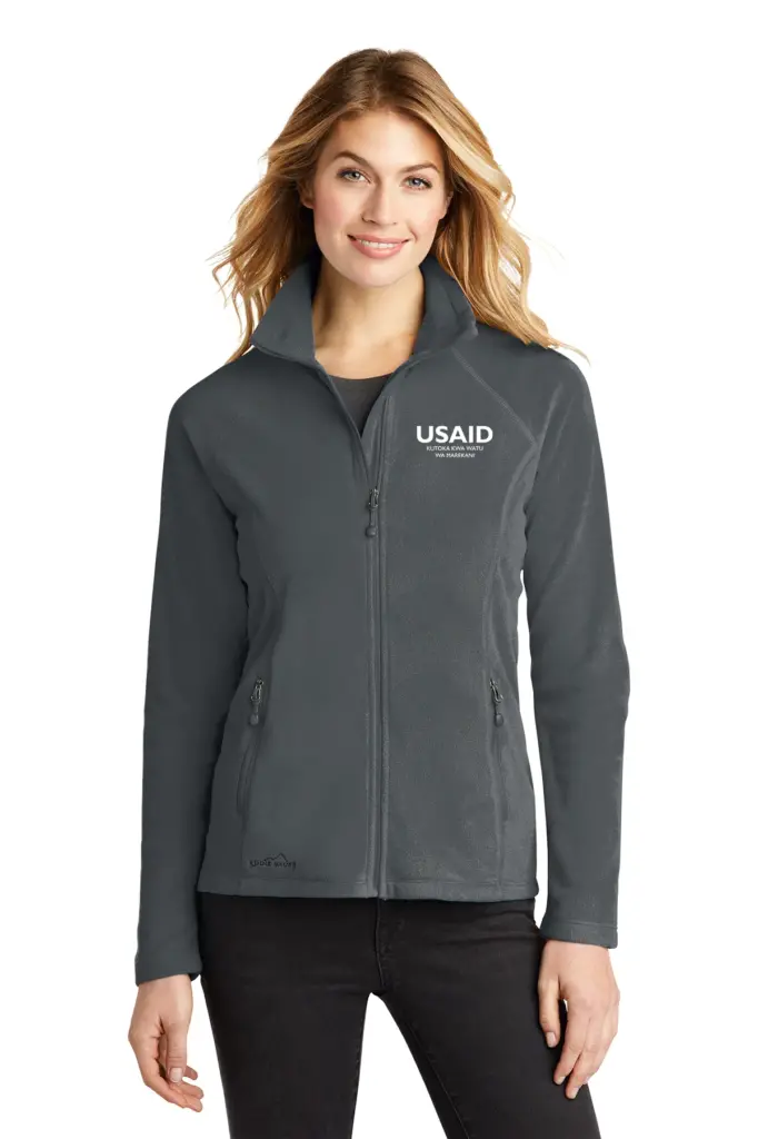 USAID Swahili Eddie Bauer Ladies Full-Zip Microfleece Jacket