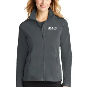 USAID Langi Eddie Bauer Ladies Full-Zip Microfleece Jacket
