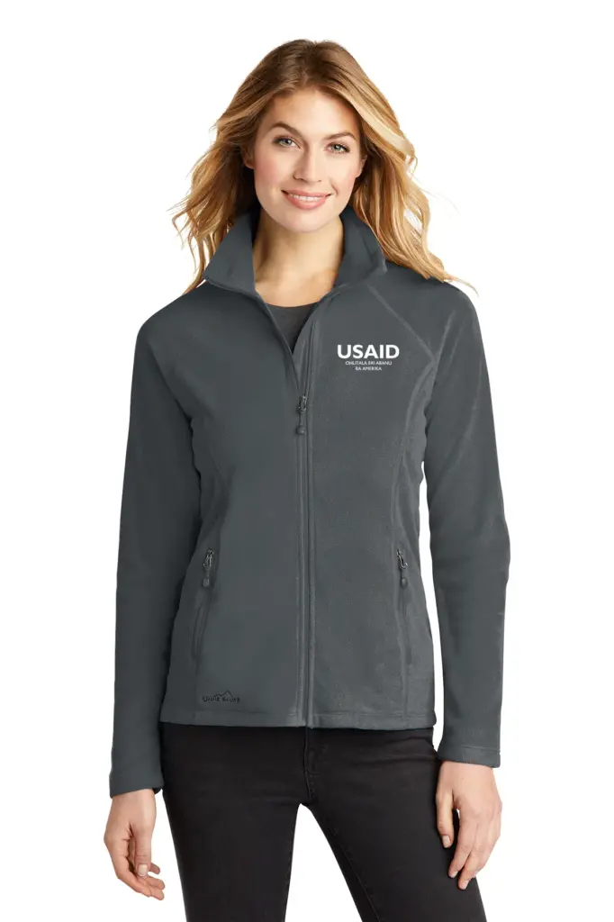 USAID Lusamiya Eddie Bauer Ladies Full-Zip Microfleece Jacket