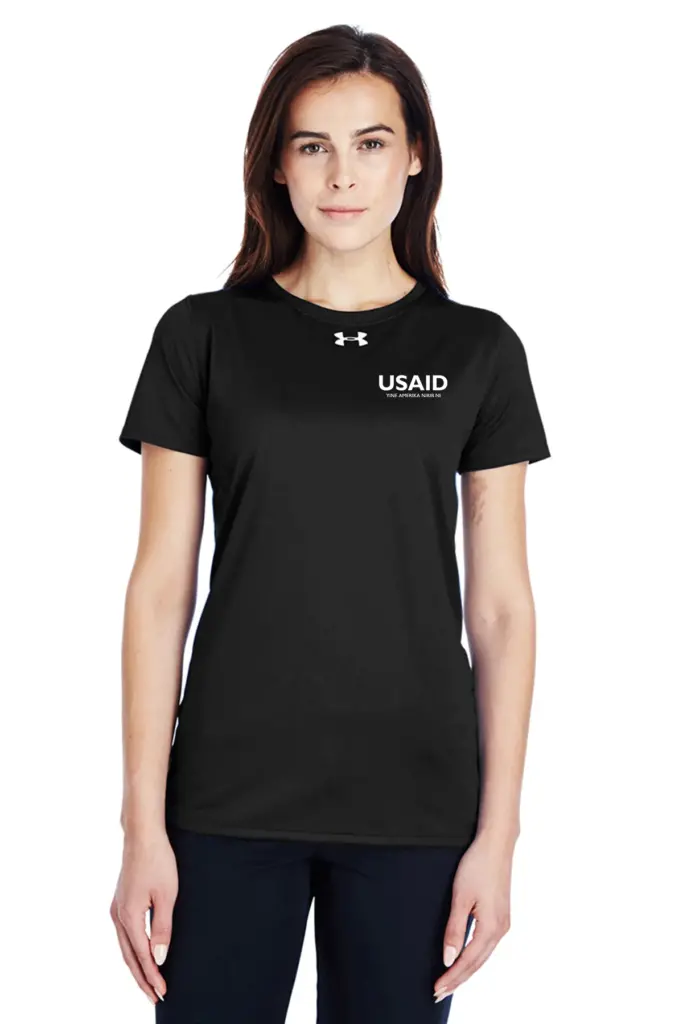 USAID Kusaal Under Armour UA Ladies Locker Short Sleeve Shirt