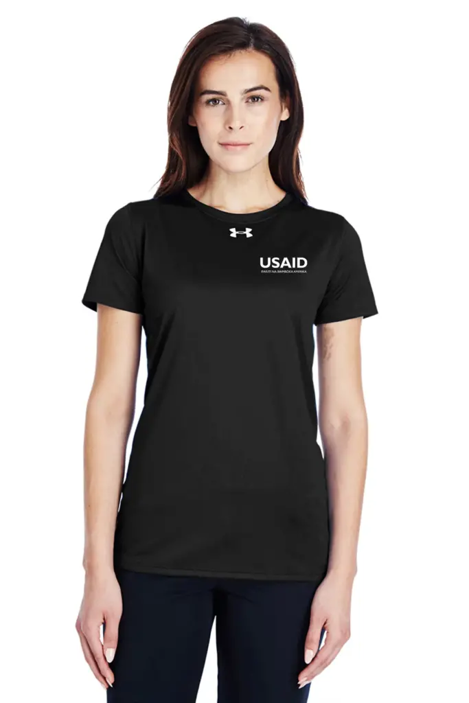 USAID Lingala Under Armour UA Ladies Locker Short Sleeve Shirt