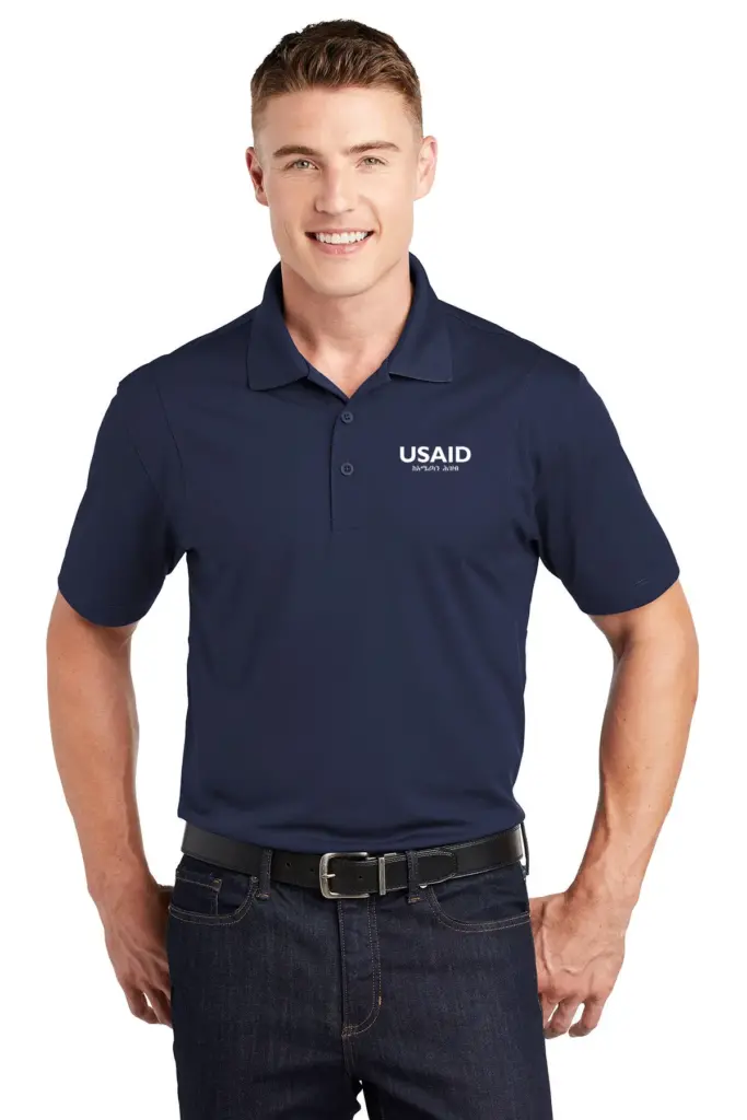 USAID Amharic - Men's Sport-Tek Micropique Sport-Wick Polo Shirt