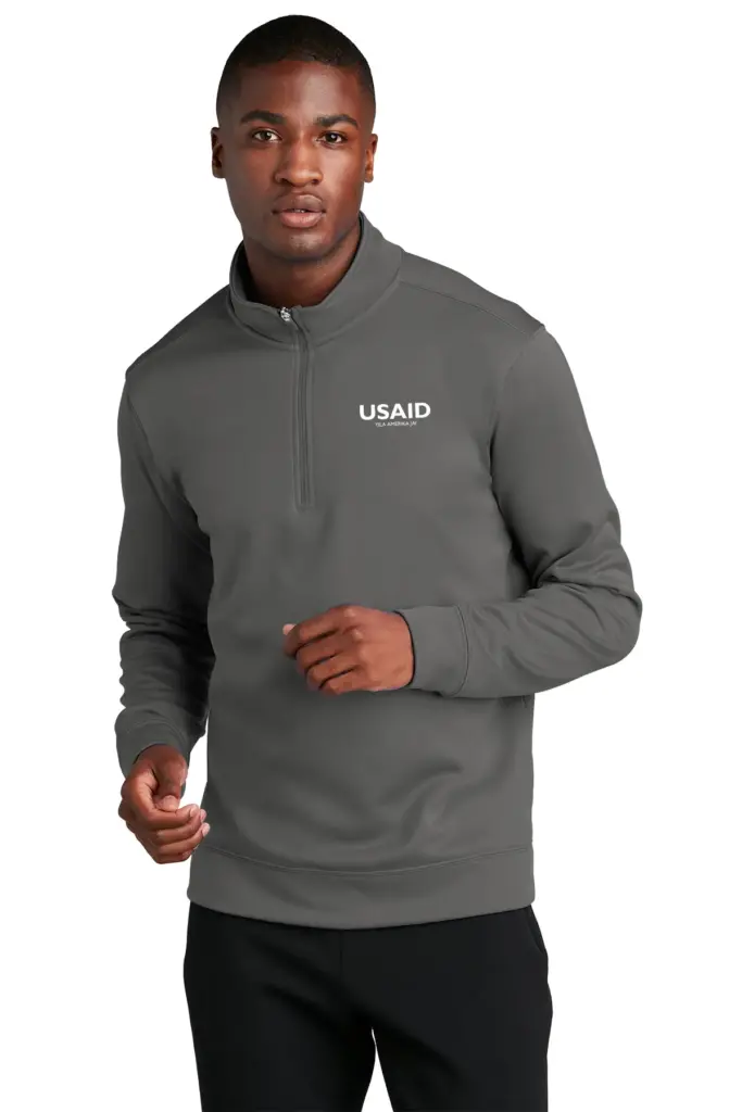 USAID Wala - Port & Company Men's Performance Fleece 1/4-Zip Pullover Sweatshirt