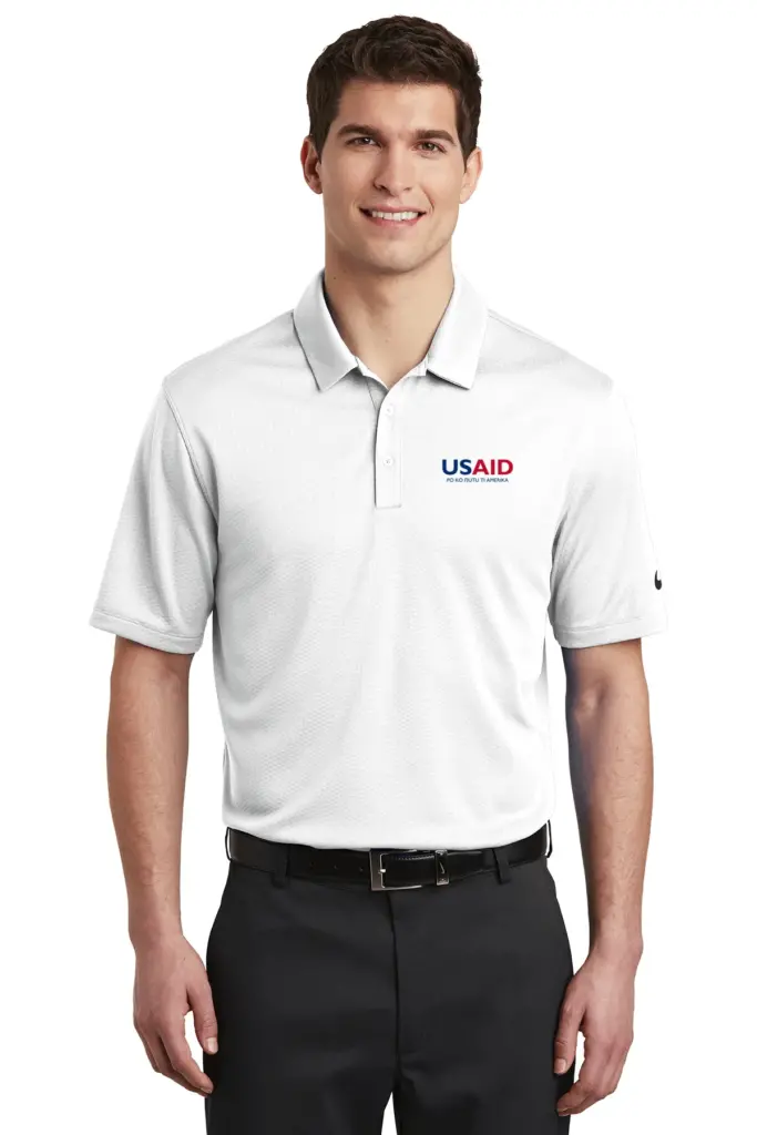 USAID Bari - Nike Dri-Fit Hex Textured Polo Shirt
