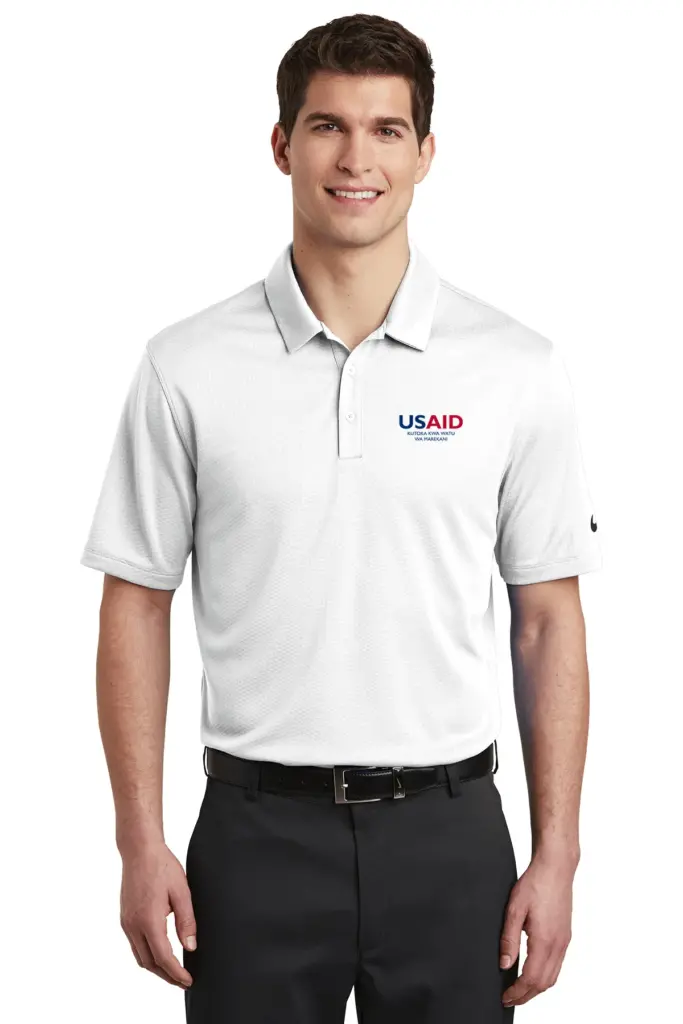USAID Swahili - Nike Dri-Fit Hex Textured Polo Shirt