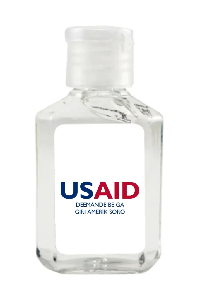 USAID Soninke - Antibacterial Hand Sanitizer Gel on White Label
