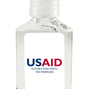 USAID Swahili - Antibacterial Hand Sanitizer Gel on White Label
