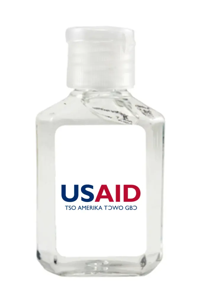 USAID Ewe - Antibacterial Hand Sanitizer Gel on White Label