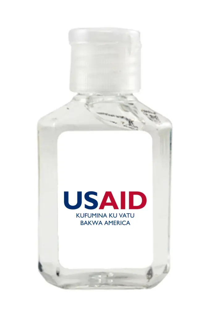 USAID Luvale - Antibacterial Hand Sanitizer Gel on White Label