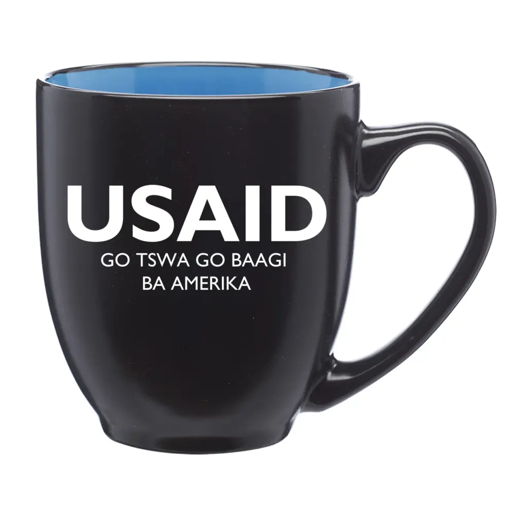 USAID Setswana - 16 Oz. Bistro Two-Tone Ceramic Mugs