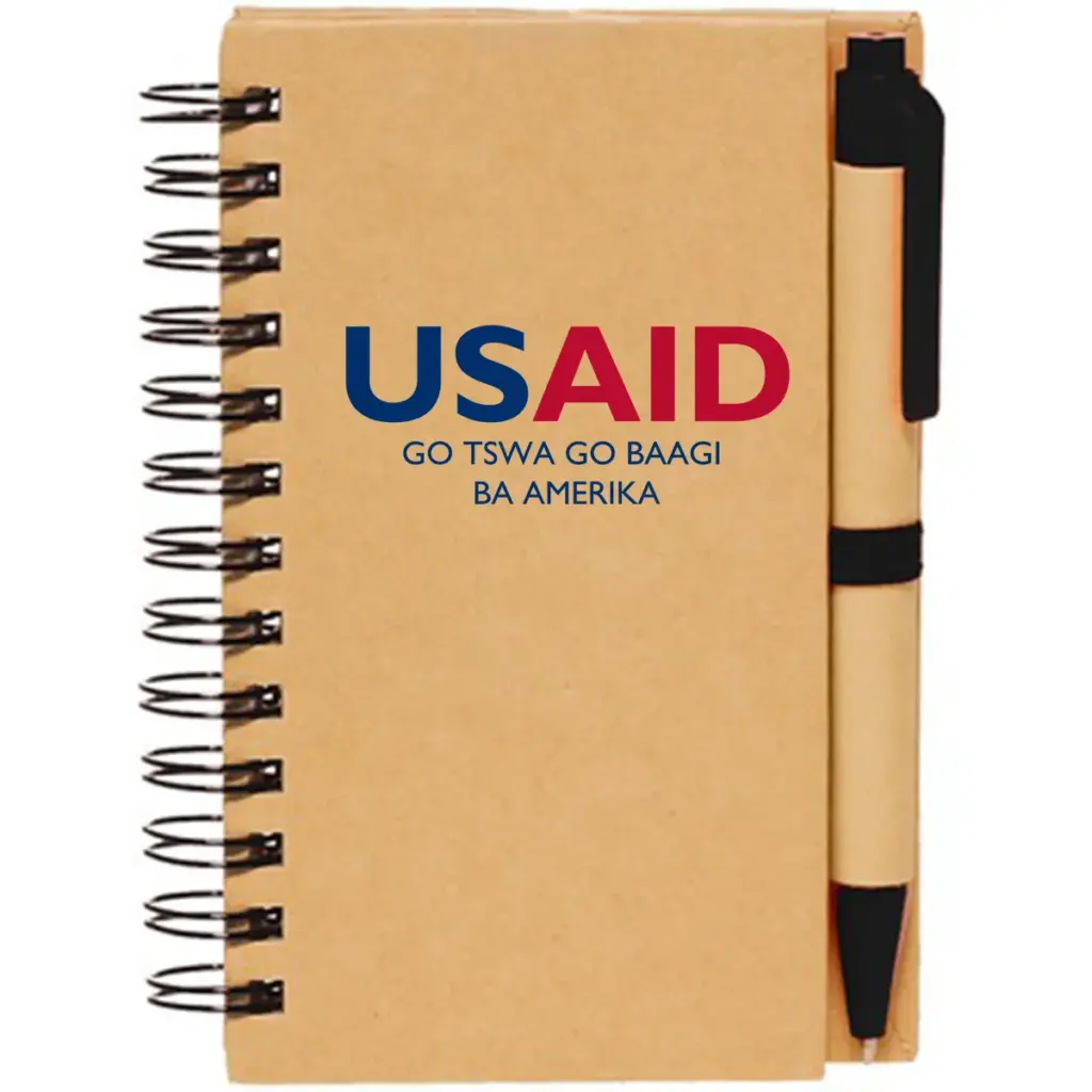 USAID Setswana - 2.75" x 4.75" Mini Spiral Notebooks