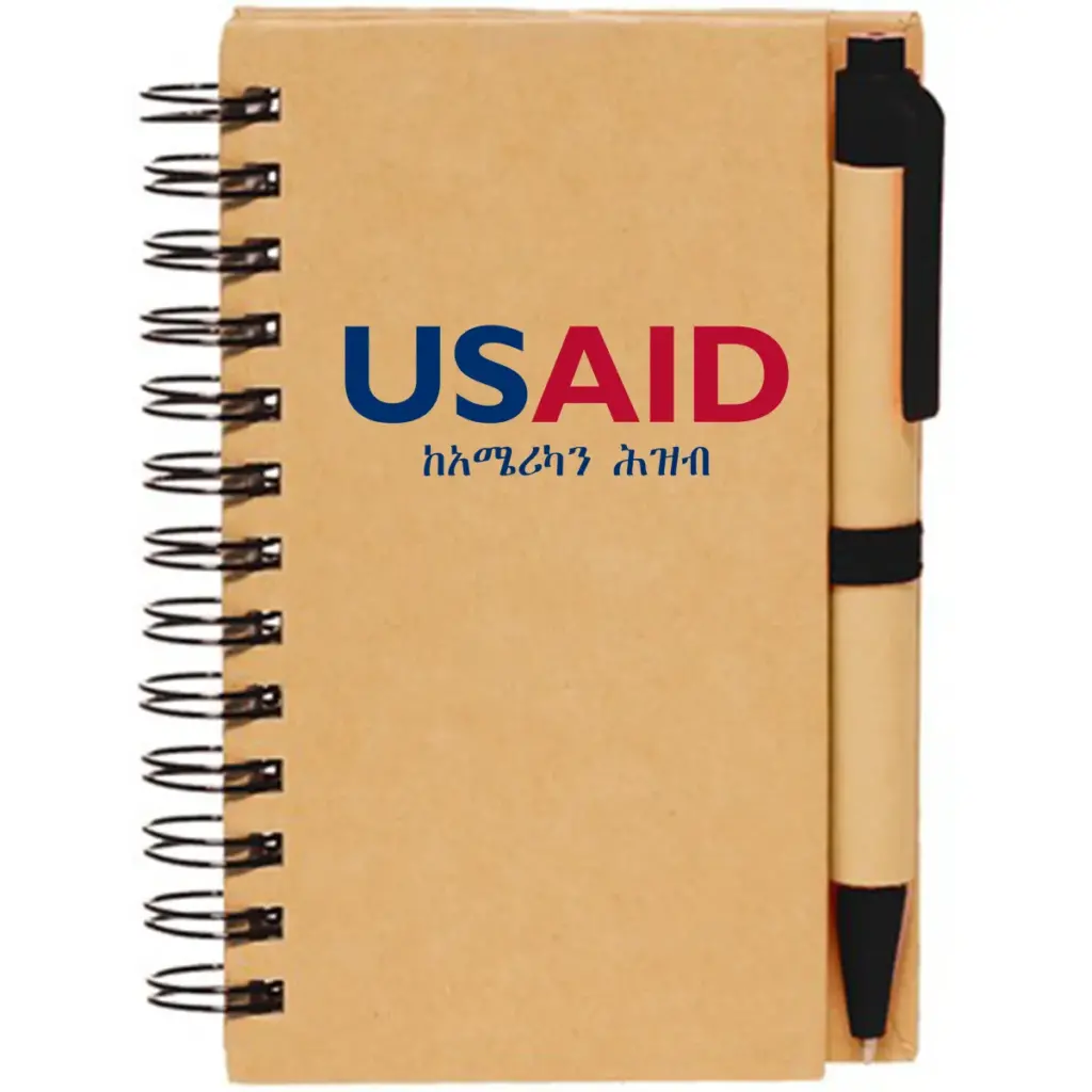 USAID Amharic - 2.75" x 4.75" Mini Spiral Notebooks