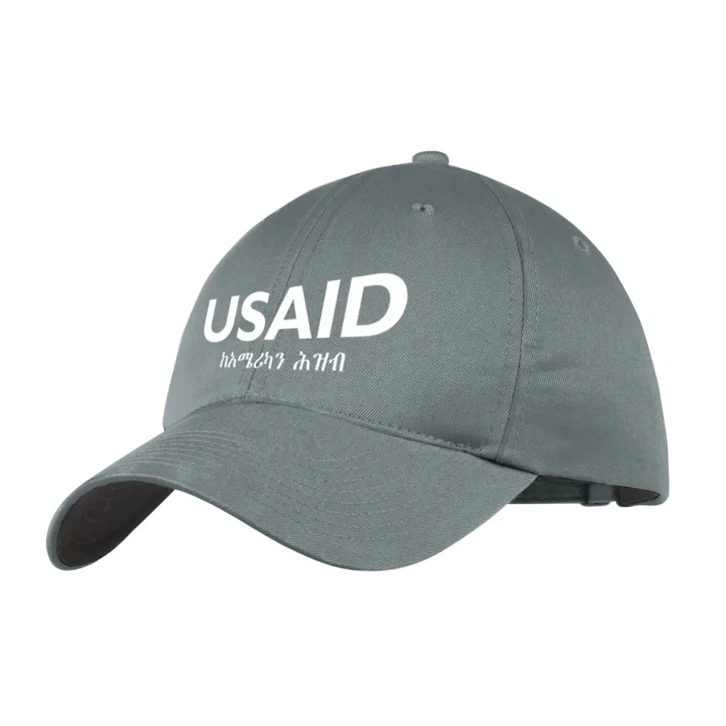 USAID Amharic - Embroidered Nike Unstructured Twill Cap (Min 12 pcs)