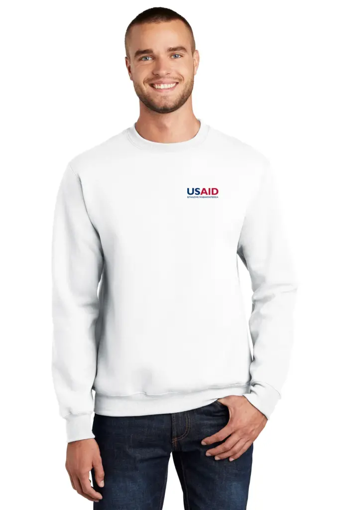 USAID Kirundi - Port & Company Men's Essential Fleece Crewneck Sweatshirt