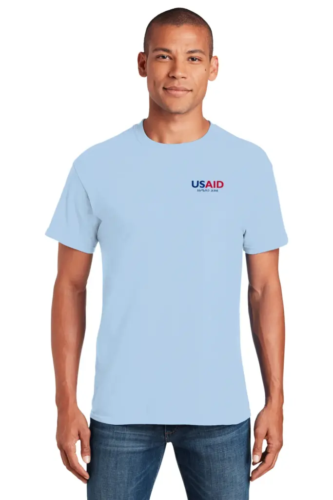 USAID Amharic - Gildan 5.3 Oz. 100% Cotton Preshrunk T-Shirt Min