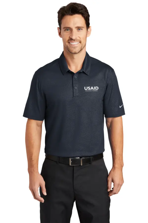 USAID Bari - Nike Golf Dri-FIT Embossed Tri-Blade Polo Shirt